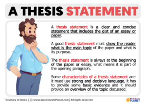 noun thesis statement