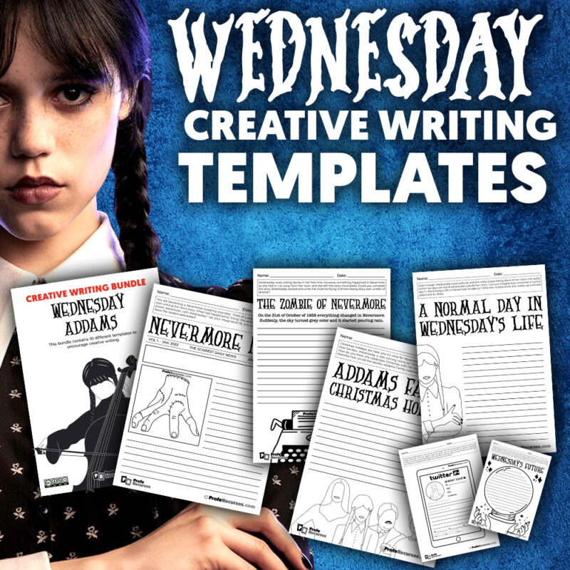 Wednesdey Addams | Creative Writing Activity Bundle