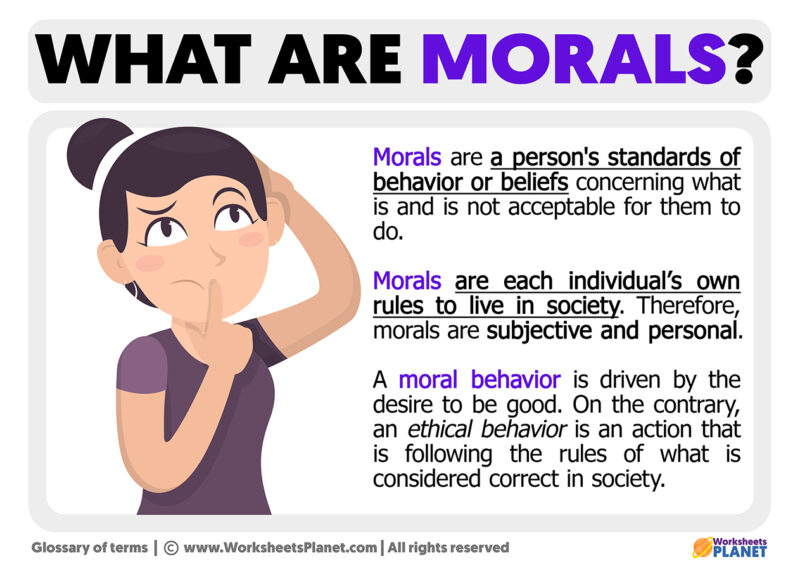 What Is Morality Kid Friendly Definition