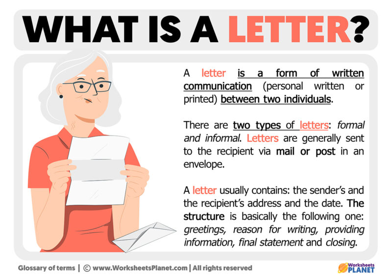 what-is-a-letter-definition-of-letter