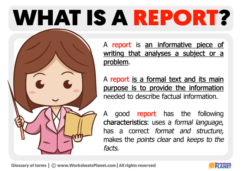 definition of report and research