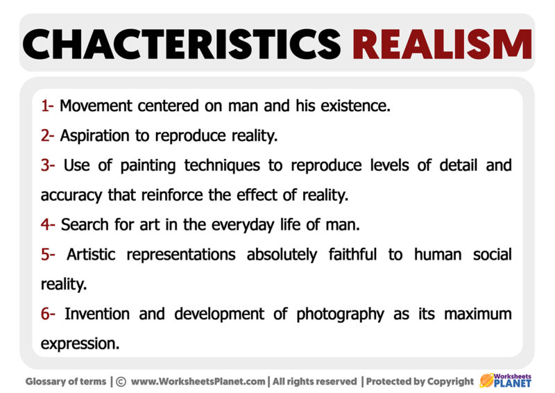 Characteristics of Realism