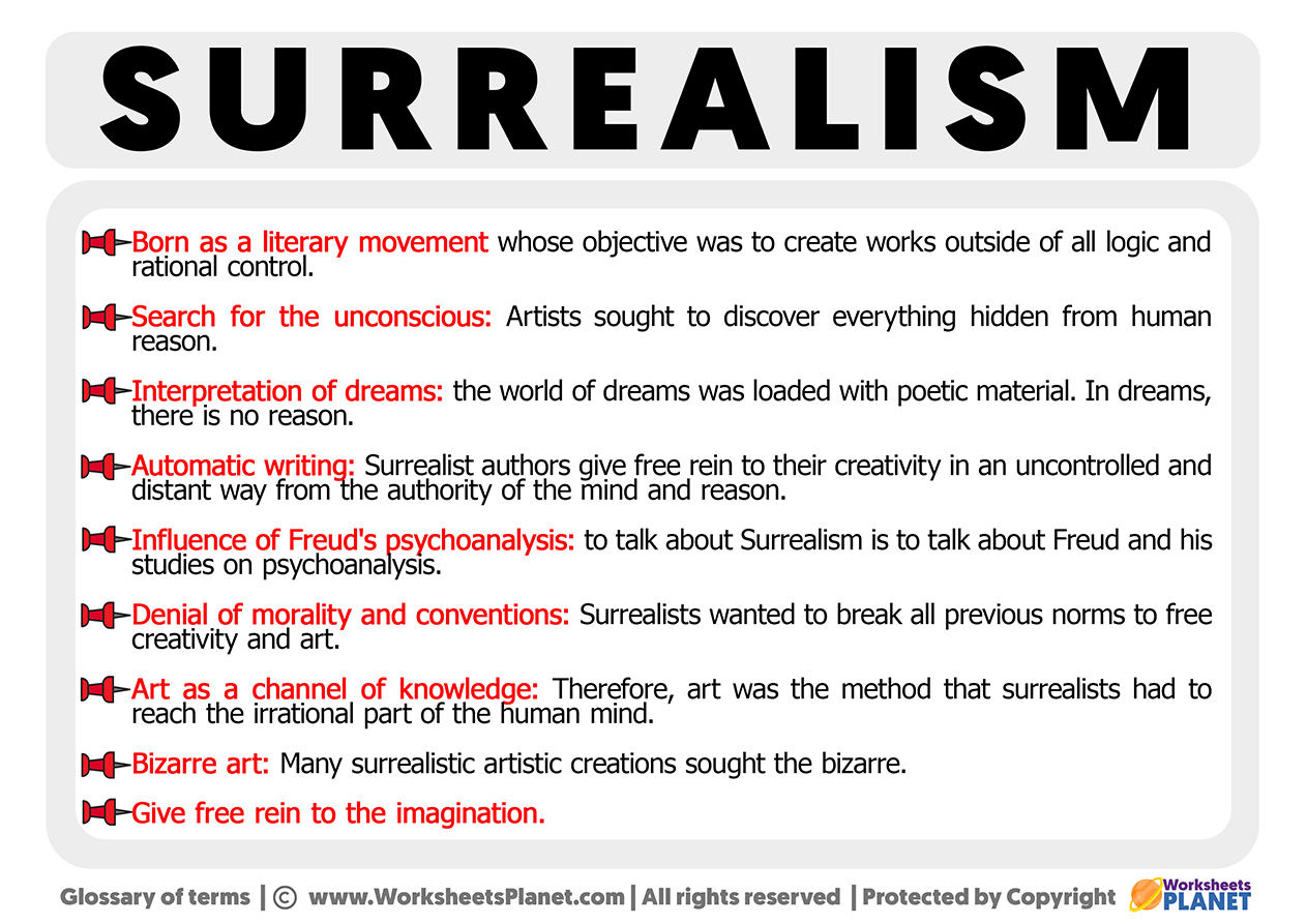 Characteristics Of Surrealism