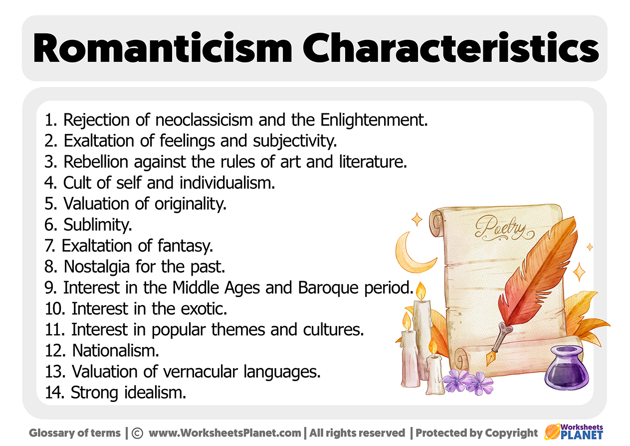 Romanticism Characteristics