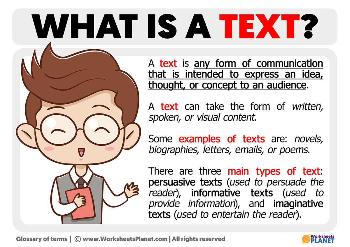 What is a Text | Definition of Text