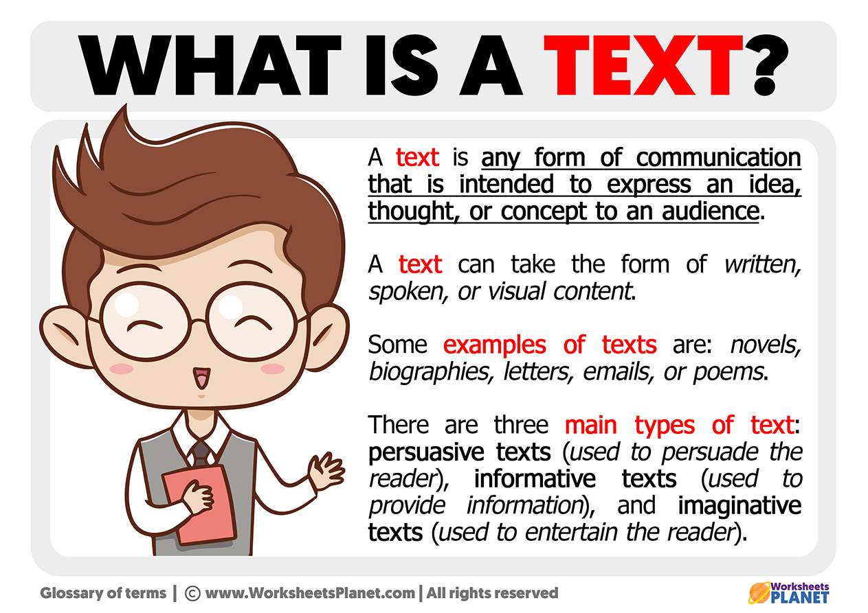 What Is A Text Definition Of Text