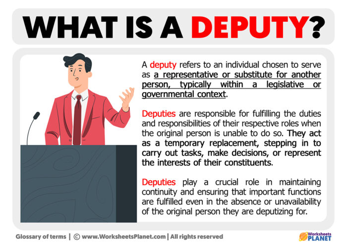 What Is A Deputy Manager Definition