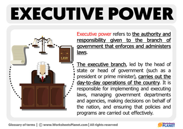 What Is The Executive Power Definition Of Executive Power 