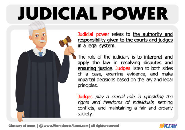 Judicial Power Definition Government Quizlet