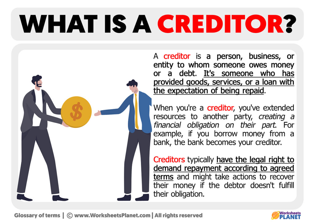 What Is A Creditor Definition Of Creditor