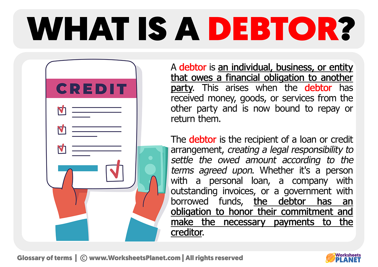 What Is A Debtor Definition Of Debtor