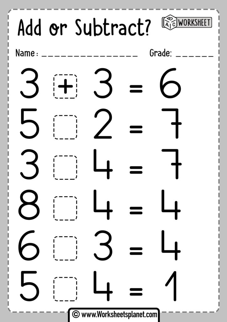 addition-or-subtraction-worksheets