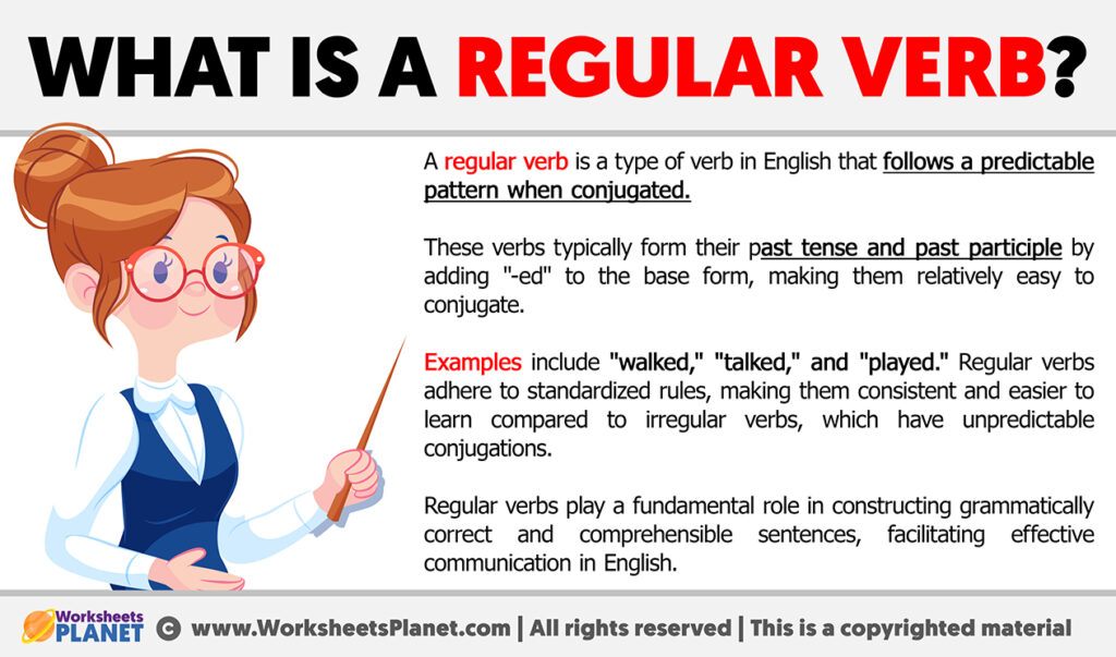 What is a Regular Verb | Definition of Regular Verb