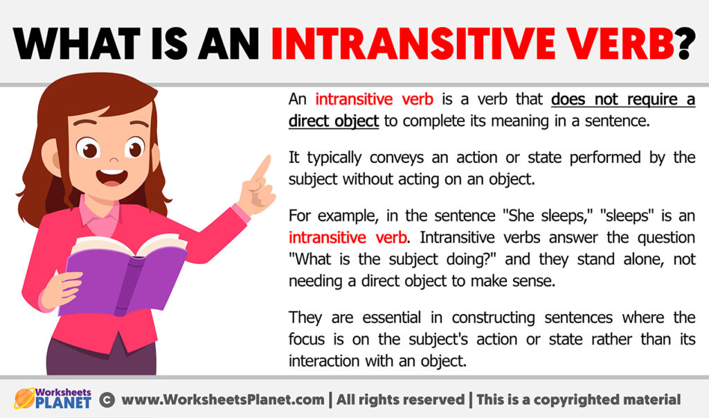 What Is An Intransitive Verb Definition