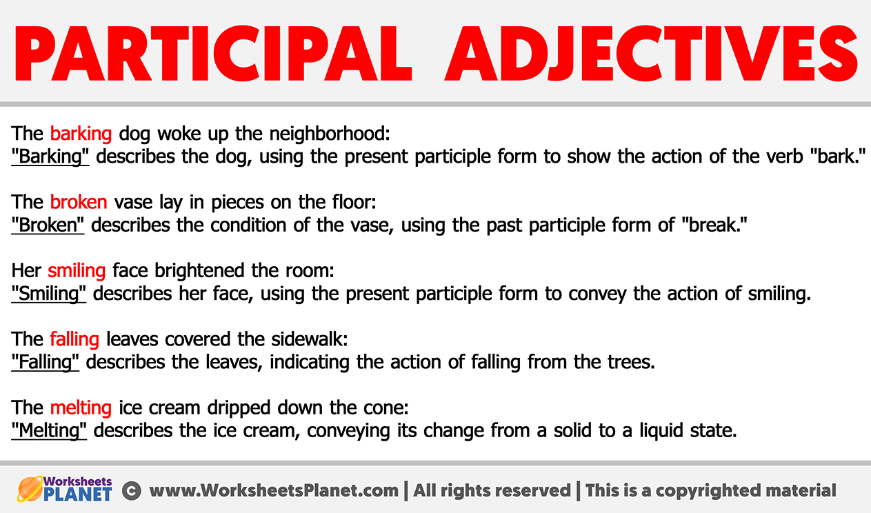 Participle Examples, What is a Participle?