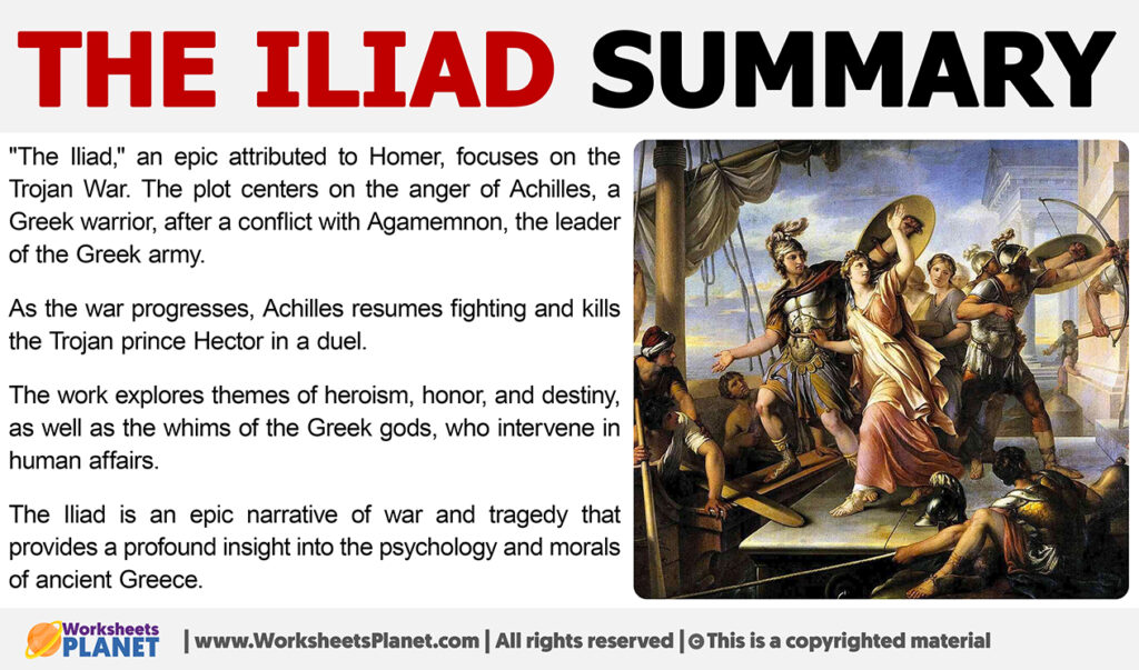 thesis statement the iliad