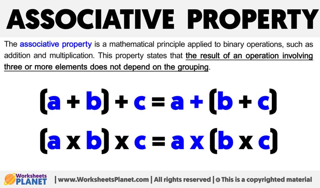 The Associative Property