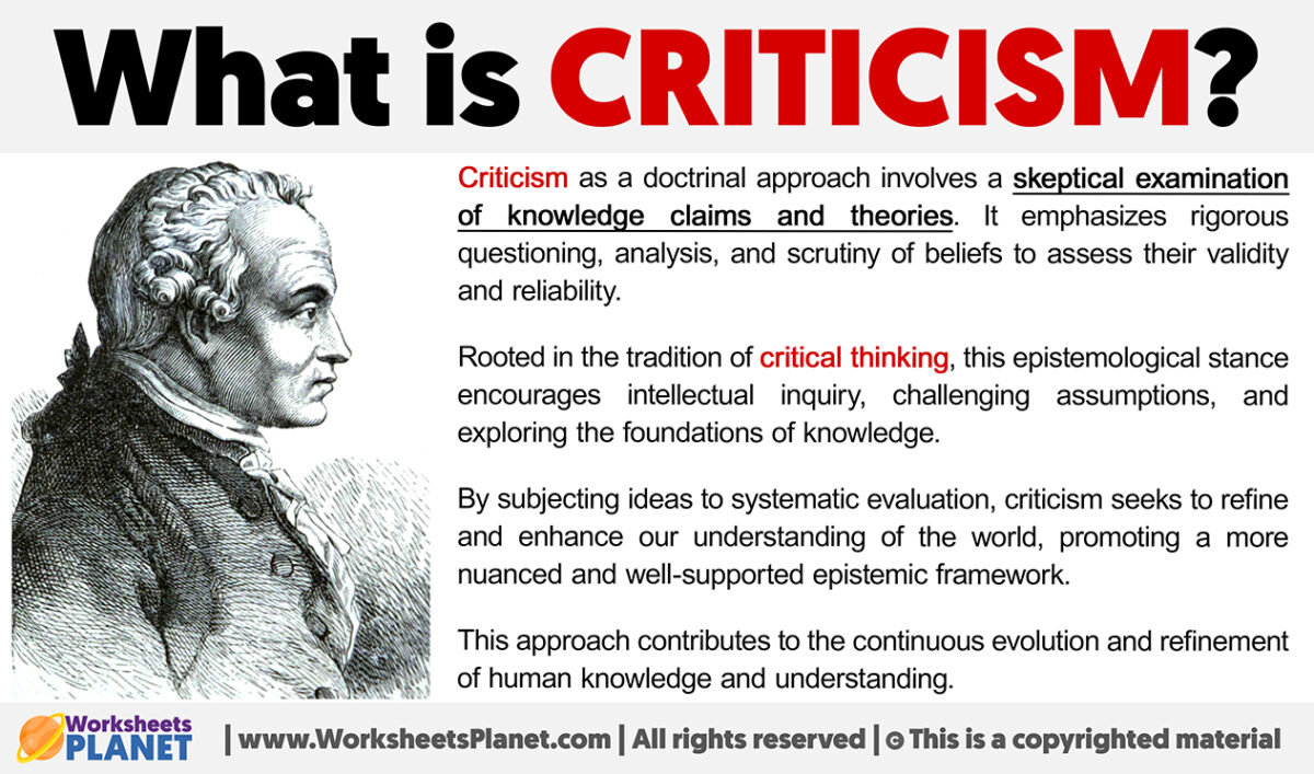 What is Criticism | Definition of Criticism