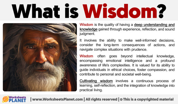 What is Wisdom Definition of Wisdom