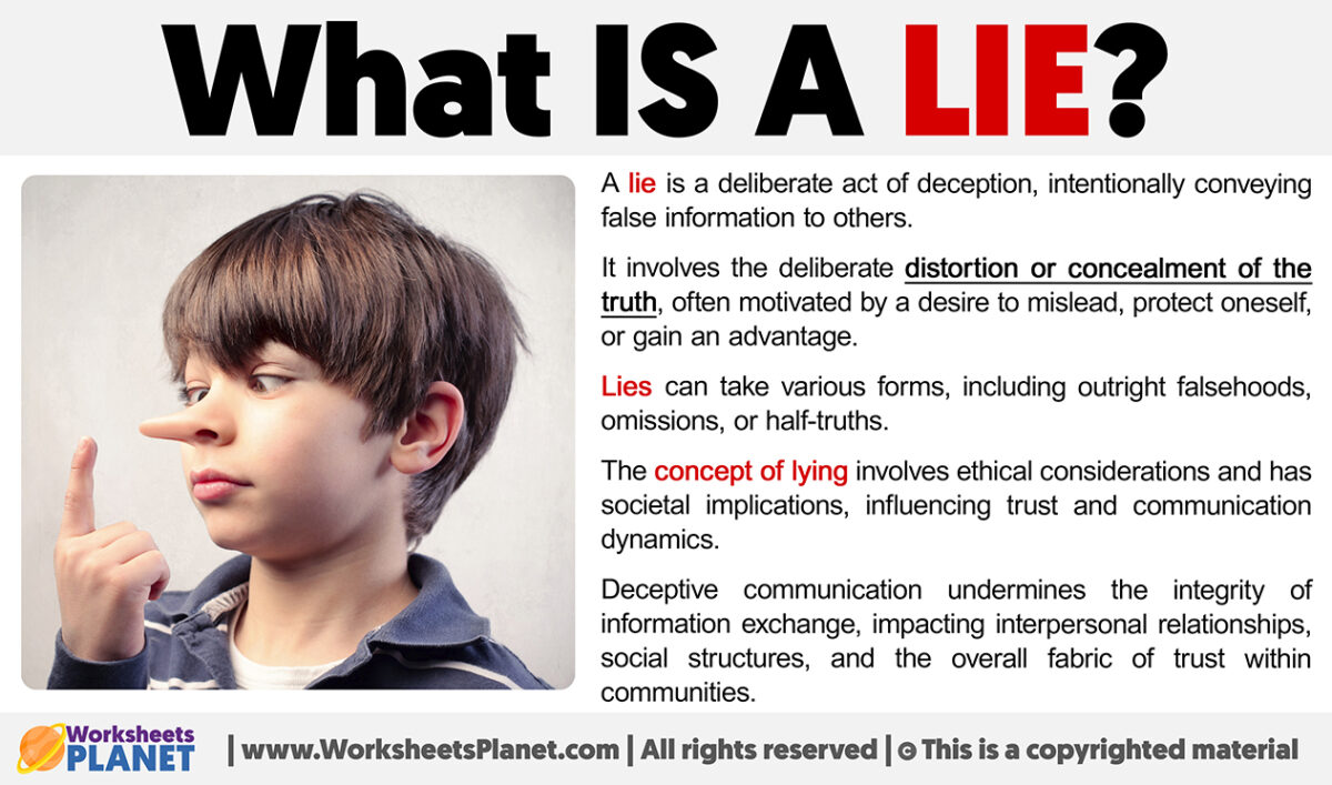 What is a Lie | Definition of Lie