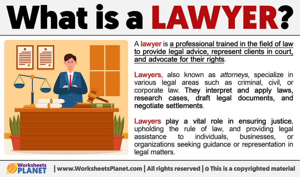 What is a Lawyer | Definition of Lawyer