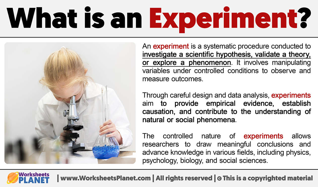 What Is An Experiment