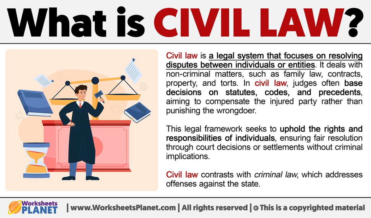 What Is Civil Law Definition Of Civil Law 6213