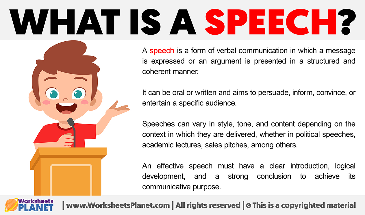 speech definition in communication