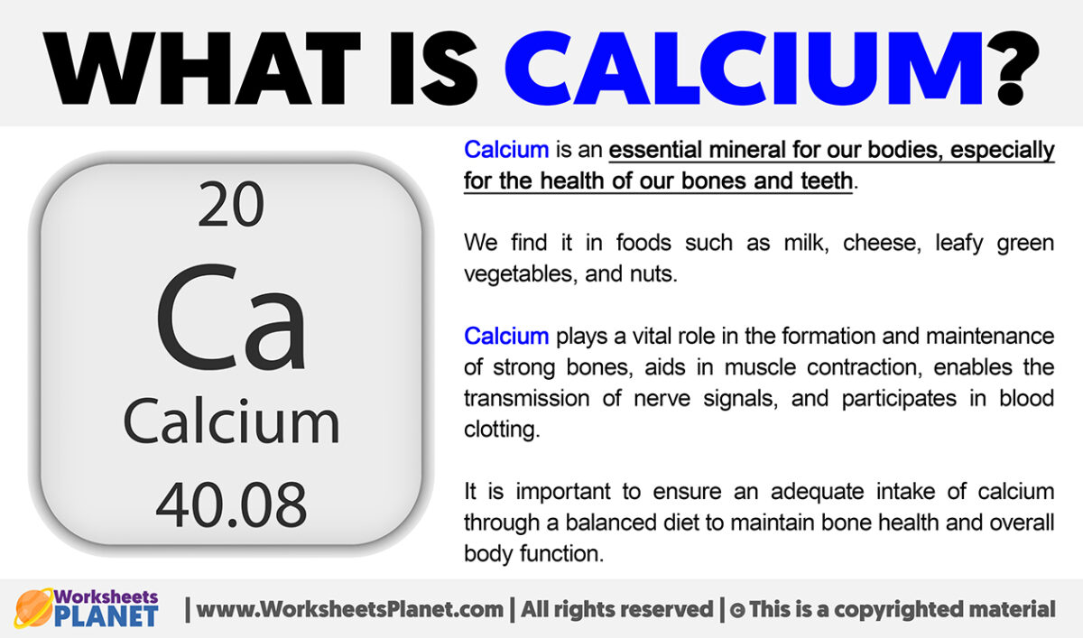 What is Calcium | Definition of Calcium