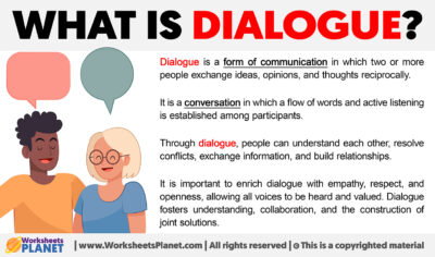 What is Dialogue | Definition of Dialogue