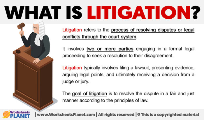 What Is Litigation | Definition Of Litigation