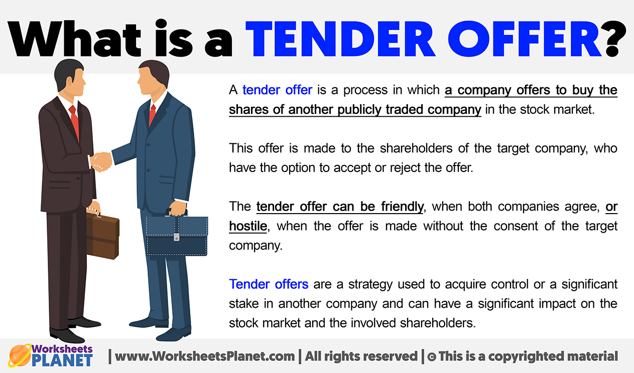 What Is A Tender Offer