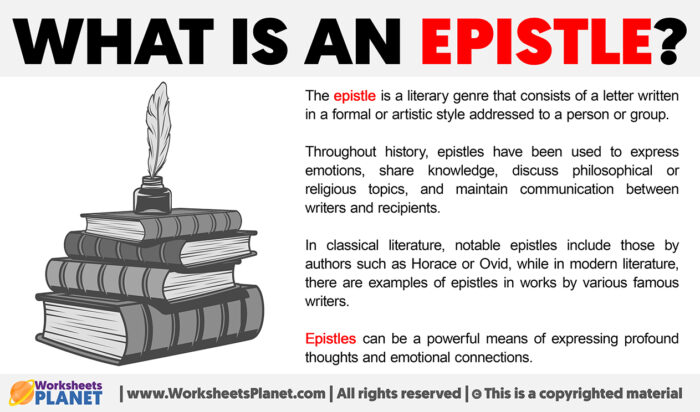 What is an Epistle | Definition of Epistle in Literature