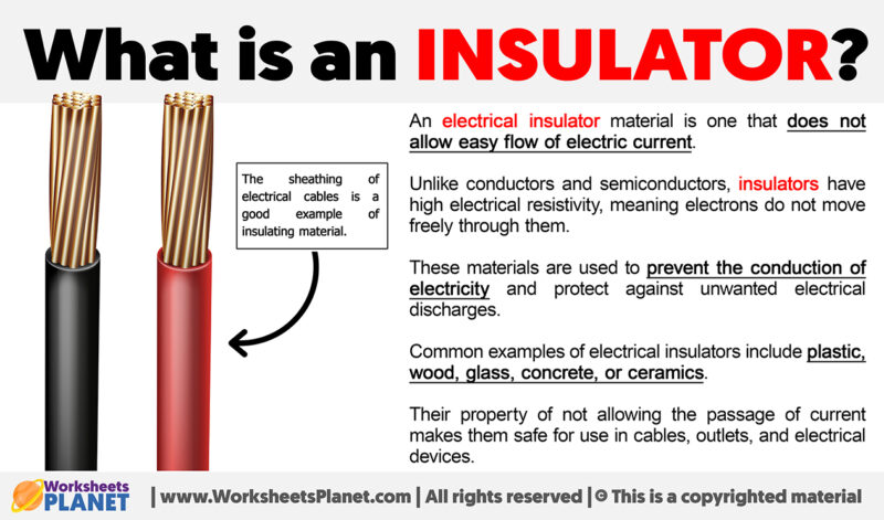 What is an Insulator? - Worksheets Planet