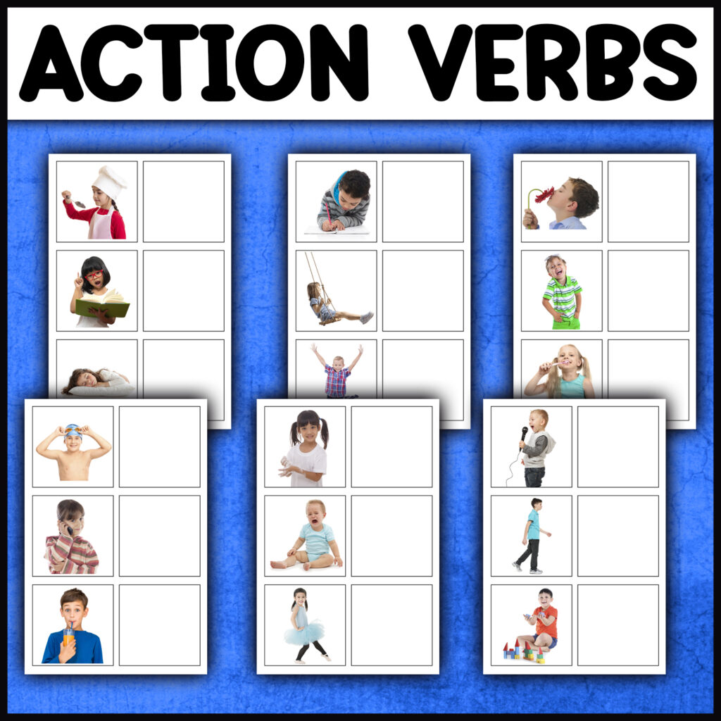 Action Verbs Printable Activity