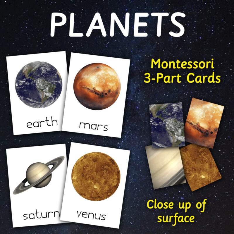 Montessori Solar System Planets Activity