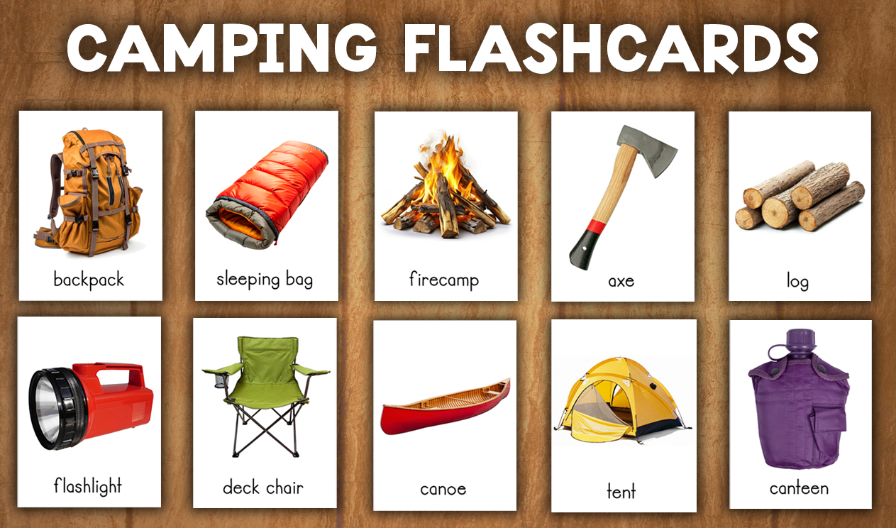 Camping Vocabulary Flashcards