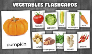 Vegetables Flashcards Vocabulary