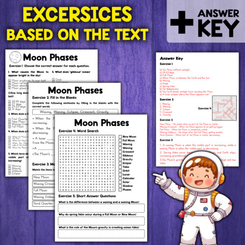 Moon Phases For Kids Activity